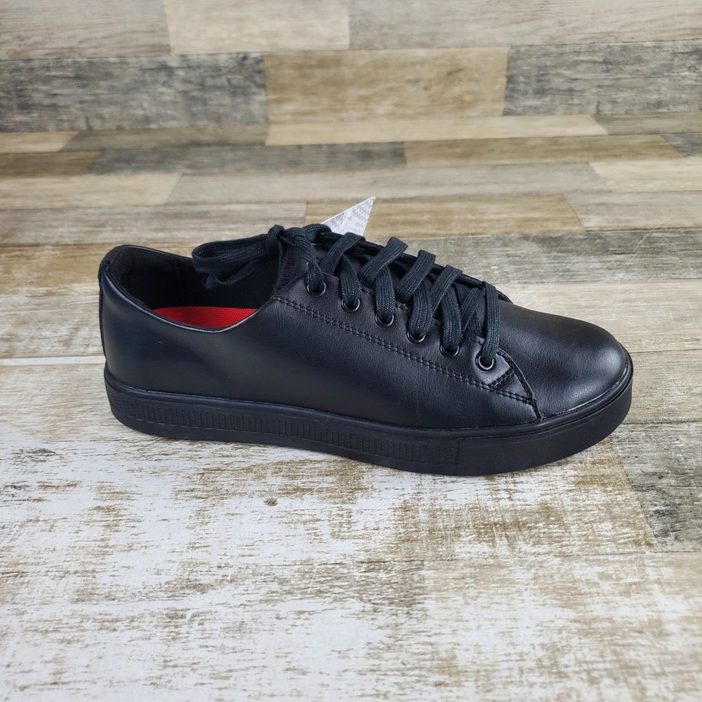 Shoes For Crews Old School Low Rider IV Shoes Womens 8.5 Black Leather